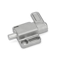 GN 722.3 Stainless Steel Spring Latch with Flange for Surface Mounting